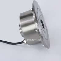 Polish stainless steel 304 housing 24v dmx rgb IP68 underwater led fountain light