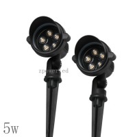 Outdoor spot lighting aluminum waterproof 12v 24v 5w led garden light