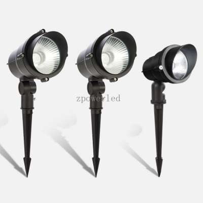 Outdoor waterproof 5w 10w 15w low voltage 12v rgb led garden spike light